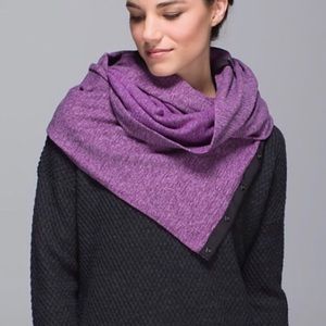 Lululemon Reversible Purple Vinyasa Wrap Scarf OS